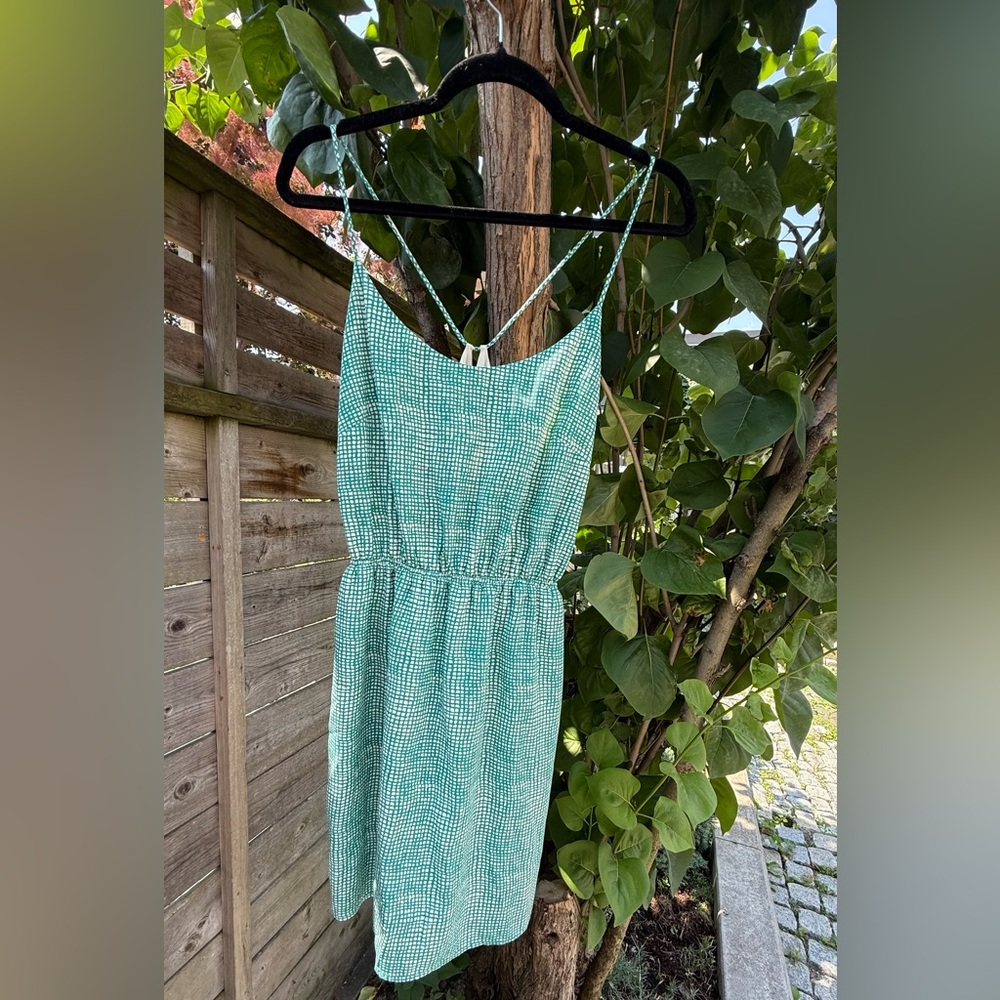 Green Vintage Sleeveless Summer Dress